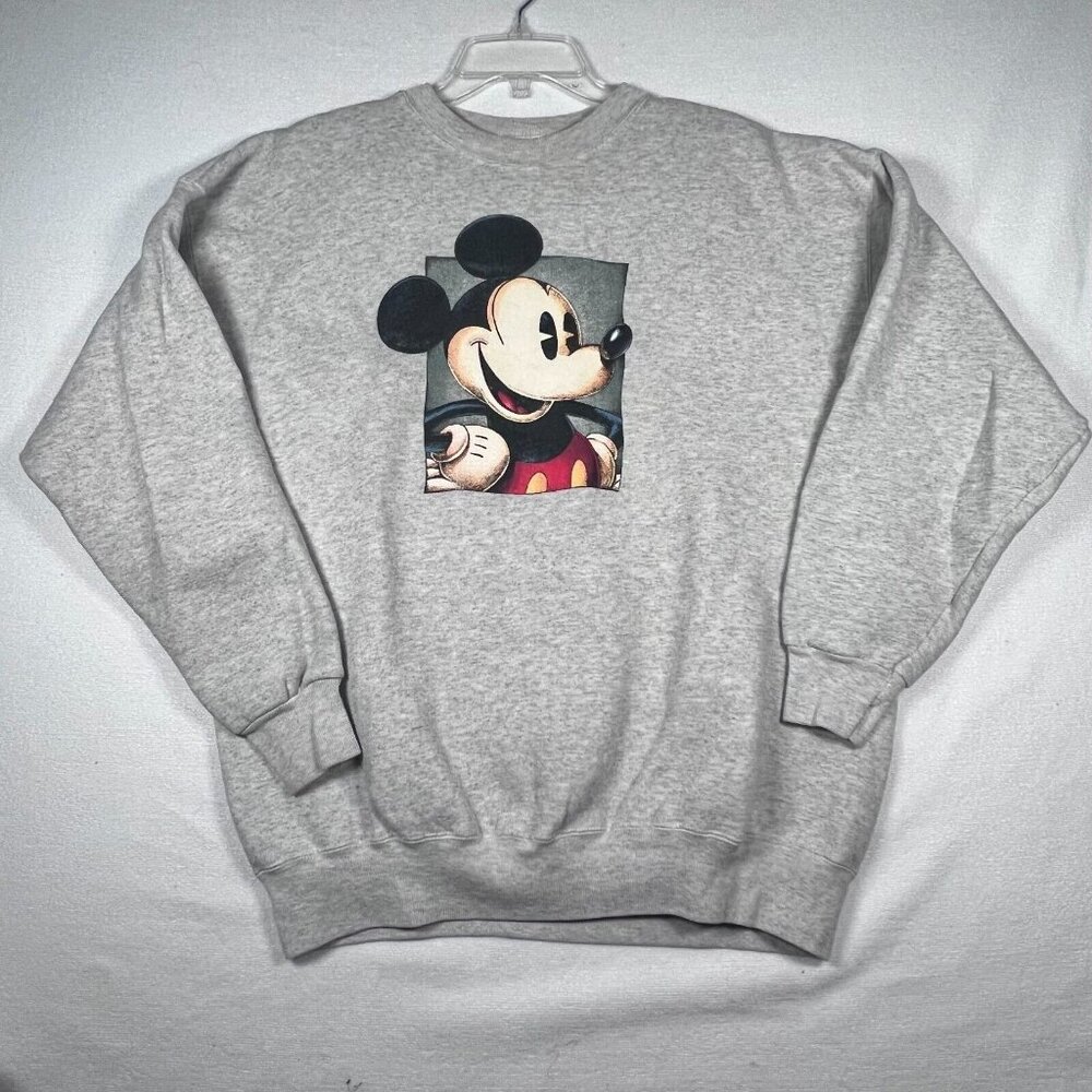 The Disney Catalog Vintage Mickey Mouse Sweatshirt Adult 2XL Gray Crewneck